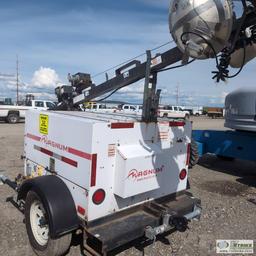 LIGHT PLANT, MAGNUM MODEL MLT5080KMH, 3 CYLINDER KUBOTA DIESEL ENGINE, 8KW, 8KVA GENERATOR, SINGLE A