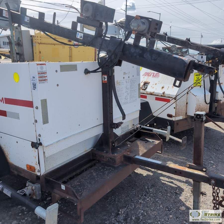 LIGHT PLANT, MAGNUM MODEL MLT5080KMH, 3 CYLINDER KUBOTA DIESEL ENGINE, 8KW, 8KVA GENERATOR, SINGLE A