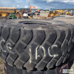 4 EACH. HEAVY EQUIPMENT TIRES, 29.5R25. CONDITION UNKNOWN