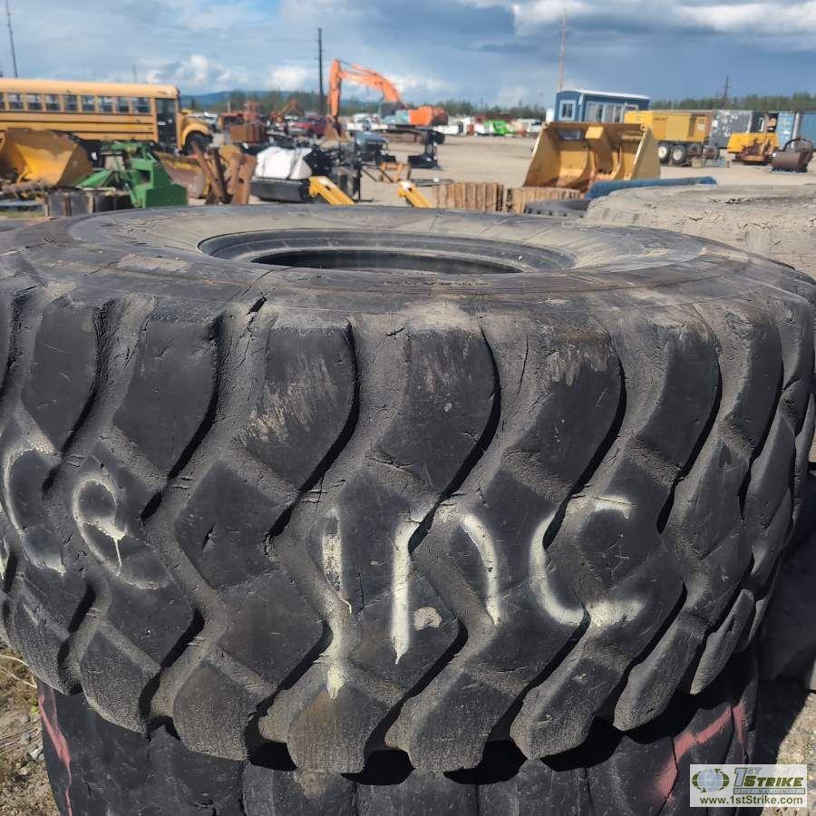 4 EACH. HEAVY EQUIPMENT TIRES, 29.5R25. CONDITION UNKNOWN