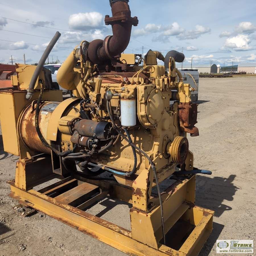 GENERATOR, CATERPILLAR, 50KW, 62.5KVA, 120/240 VOLT SINGLE PHASE, 83KW, 103.6KVA, 3 PHASE, CAT 3304B