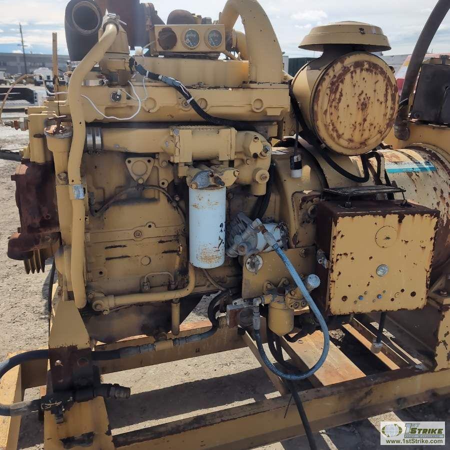 GENERATOR, CATERPILLAR, 50KW, 62.5KVA, 120/240 VOLT SINGLE PHASE, 83KW, 103.6KVA, 3 PHASE, CAT 3304B