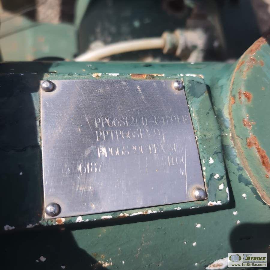 PUMP, PIONEER SELF PRIMING, APPROX 6IN, 4 CYLINDER DEUTZ DIESEL ENGINE, SINGLE AXLE TRAILER MOUNTED