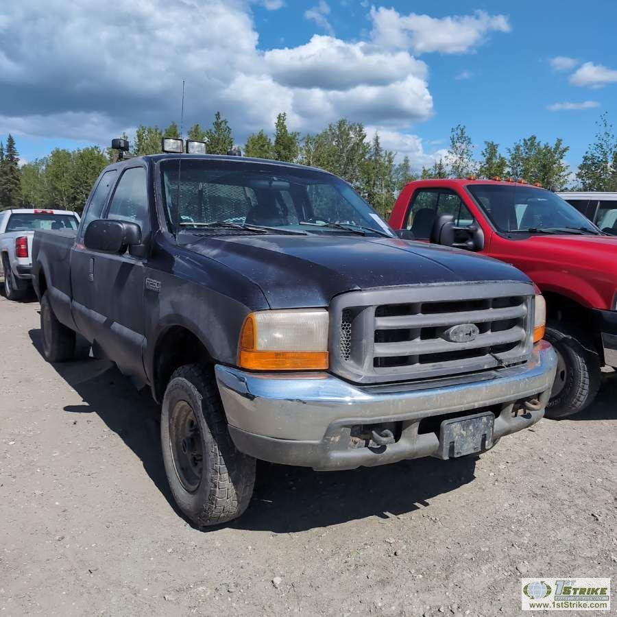 1999 FORD F-250 SUPERDUTY XL, 7.3L POWERSTROKE, 4X4, EXTENDED CAB, LONG BED WITH GOOSENECK HITCH