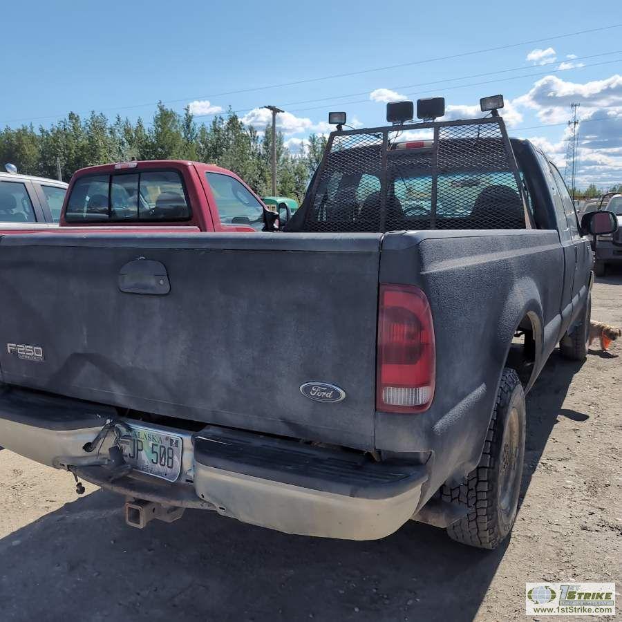 1999 FORD F-250 SUPERDUTY XL, 7.3L POWERSTROKE, 4X4, EXTENDED CAB, LONG BED WITH GOOSENECK HITCH