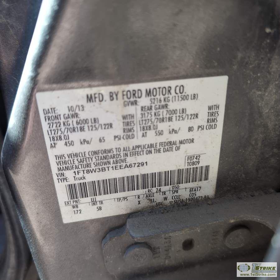 2014 FORD F-350 SUPERDUTY LARIAT, 6.7L POWERSTROKE, 4X4, CREW CAB, LONG BED. UNKNOWN MECHANICAL PROB