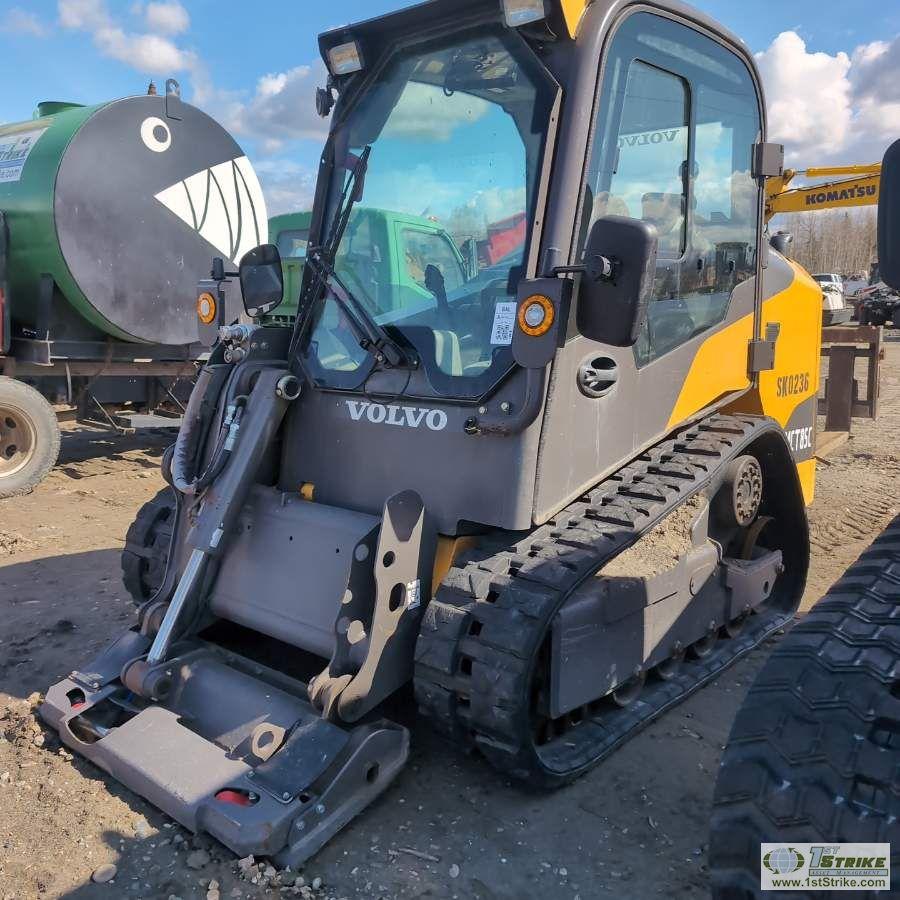 SKIDSTEER, 2014 VOLVO MCT85C T4, EROPS, TRACKED, SINGLE BOOM, SIDE ENTRANCE, HYDRAULIC ACTUATED ATTA