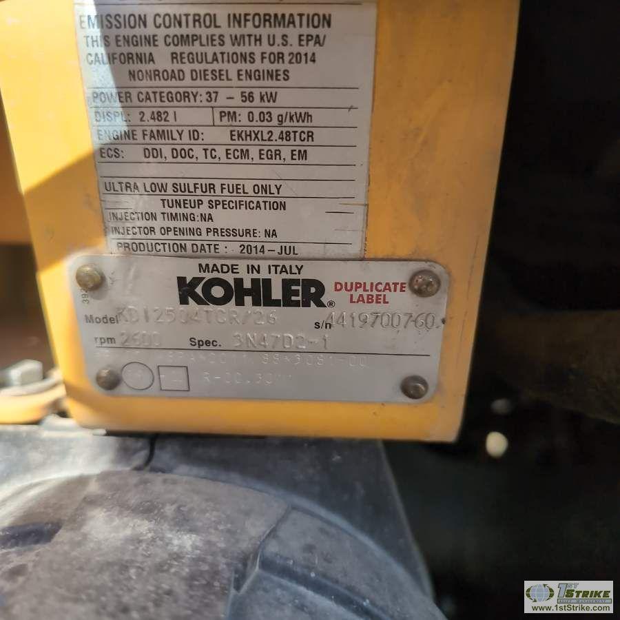SKIDSTEER, 2014 VOLVO MCT85C T4, EROPS, TRACKED, SINGLE BOOM, SIDE ENTRANCE, HYDRAULIC ACTUATED ATTA