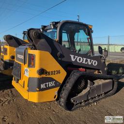 SKIDSTEER, 2014 VOLVO MCT85C T4, EROPS, TRACKED, SINGLE BOOM, SIDE ENTRANCE, HYDRAULIC ACTUATED ATTA
