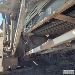 SCREEN PLANT, CHIEFTAIN POWERSCREEN 1400, 4 CYLINDER DIESEL ENGINE, TANDEM AXLE TRAILER MOUNTED. UNK
