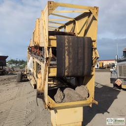 MOBILE STACKER, NORDBURG, MODEL 150, 120FT LONG X 30IN WIDE BELT, TANDEM AXLE MOUNTED WITH HYDRAULIC
