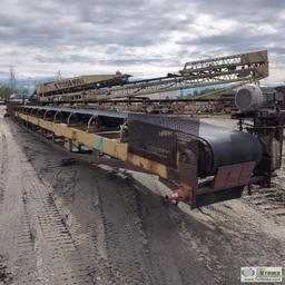 CONVEYOR, 64FT LONG X 24IN WIDE BELT, 10HP 3 PHASE ELECTRIC MOTOR, DODGE TORQUE SPEED REDUCER