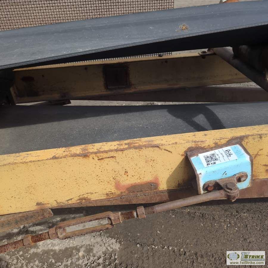 CONVEYOR, 64FT LONG X 24IN WIDE BELT, 10HP 3 PHASE ELECTRIC MOTOR, DODGE TORQUE SPEED REDUCER
