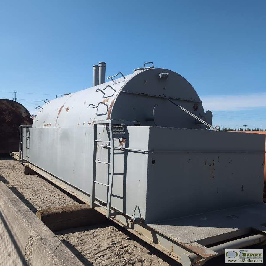 FUEL TANK, STEEL CONSTRUCTION, TWO PRODUCT, 2900 GALLON PER SIDE, 5800 GALLON TOTAL CAPACITY