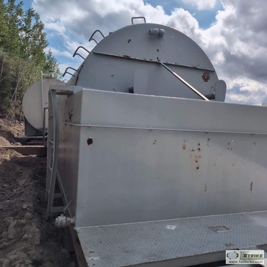 FUEL TANK, STEEL CONSTRUCTION, TWO PRODUCT, 2900 GALLON PER SIDE, 5800 GALLON TOTAL CAPACITY