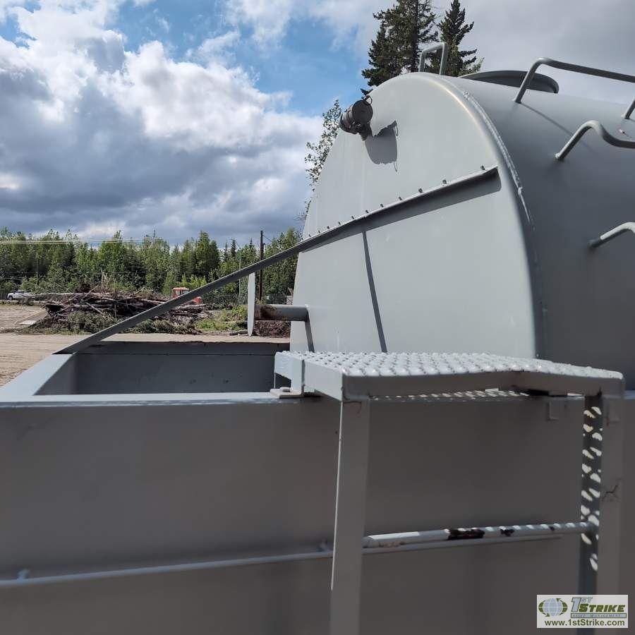 FUEL TANK, STEEL CONSTRUCTION, TWO PRODUCT, 2900 GALLON PER SIDE, 5800 GALLON TOTAL CAPACITY