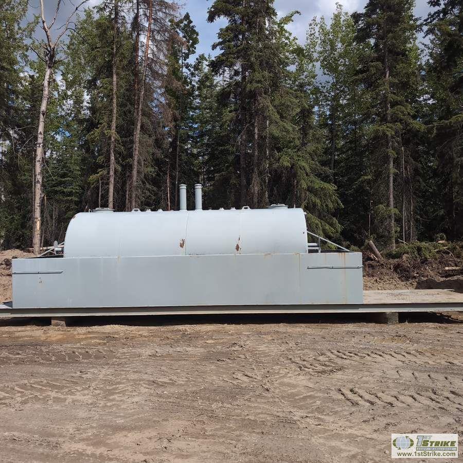 FUEL TANK, STEEL CONSTRUCTION, TWO PRODUCT, 2900 GALLON PER SIDE, 5800 GALLON TOTAL CAPACITY
