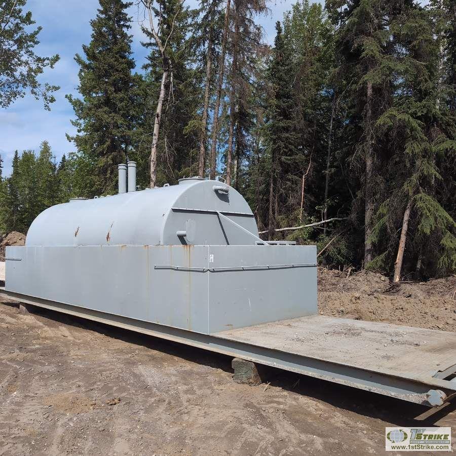 FUEL TANK, STEEL CONSTRUCTION, TWO PRODUCT, 2900 GALLON PER SIDE, 5800 GALLON TOTAL CAPACITY