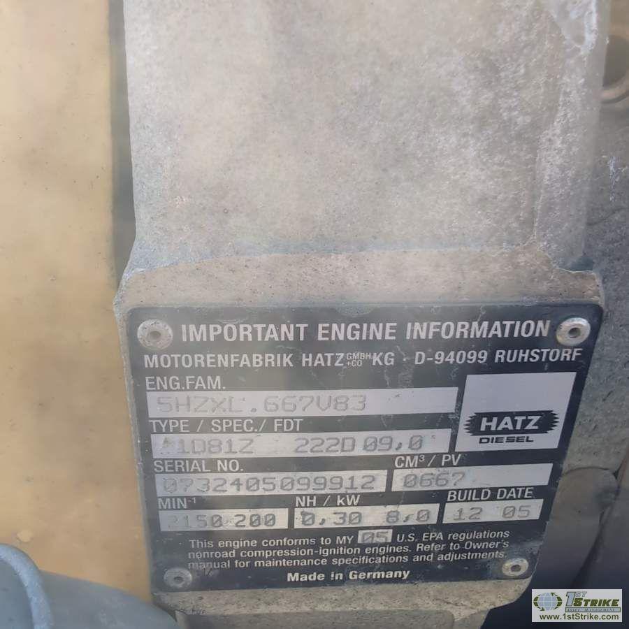 PLATE COMPACTOR, DYNAPAC LG500, HATZ SUPRA DIESEL ENGINE