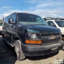 2015 CHEVROLET EXPRESS, 6.6L DURAMAX, QUIGLEY 4X4, PASSENGER CONFIGURATION, SEATING FOR 5. UNKNOWN M