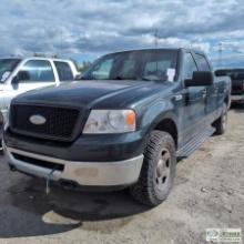 2006 FORD F-150 XLT, 4.6L TRITON, 4X4, CREW CAB, SHORT BED