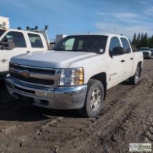 2013 CHEVROLET SILVERADO 1500, 4.8L VORTEC, 4X4, CREW CAB, SHORT BED