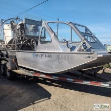 AIRBOAT, 2004 ALASKA AIRBOATS 8000 SERIES, 20FT ALUMINUM HULL, APPROX 8FT 4IN BEAM, MARINE POWER VOR
