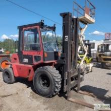 FORKLIFT, 1992 DESTA RTD 80 ALLEY KAT, 4 CYLINDER DIESEL ENGINE, FWD