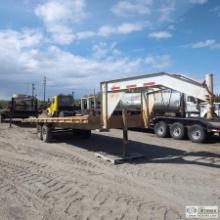 GOOSENECK TRAILER, 1996 CORN PRO MODEL 20+5 7K, 7FT 7IN WIDE X 25FT LONG OVERALL DECK, WITH 5FT DOVE