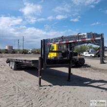 GOOSENECK TRAILER, 2006 C&B QUALITY TRAILER WORKS, 8FT WIDE X 24FT LONG OVERALL DECK, WITH 5FT DOVET