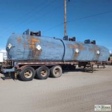 TANK TRAILER, INDUSTRIAL EQUIPMENT, INSULATED STEEL TANK, TRIPLE AXLE. TITLE IN TRANSIT