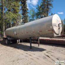 TANK TRAILER, 1966 BEALL, 7,000GAL ALUMINUM TANK, TANDEM AXLE
