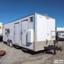 MOBILE SHOP TRAILER, 2013 H&H TRAILERS, TANDEM AXLE, 16000LB GVWR, INSULATED BOX, W/ GENERATOR, VIDM