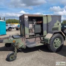 GENERATOR, MILITARY MODEL MEP007B, 1992 FORSTER ENTERPRISES, 100KW, 50/60HZ, 3 PHASE, CAT 3306 DIESE