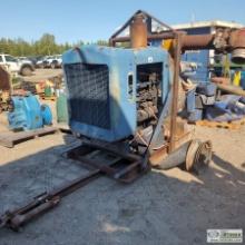 PUMP, GORMAN-RUPP 6IN, DETROIT DIESEL ENGINE, SINGLE AXLE TRAILER MOUNTED