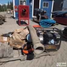 WATER TRANSFER PUMP, 2IN, 158GPM, WITH HOSES, FITTINGS, AND O-RINGS