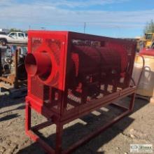 TROMMEL, 5HP, 115V SINGLE PHASE ELECTRIC MOTOR, APPROX 14IN DIAMETER BARREL, SKID MOUNTED