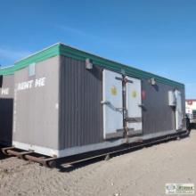 ENVIROVAC BATHROOM UNIT, WITH MEN'S AND WOMAN'S, WATER TANK, PUMP, SKID MOUNTED