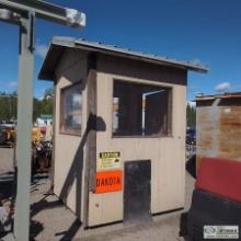 CONTROL SHACK, APPROX 6FT 4IN WIDE X 6FT 3IN LONG X 9FT 7IN HIGH AT PEAK, INSULATED