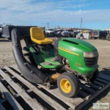 LAWN TRACTOR, JOHN DEERE L120 AUTOMATIC, 20HP BRIGGS & STRATTON ENGINE, 48IN MOW DECK, BAGGER ATTACH
