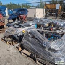 2 PALLETS. ARCTIC HEAT GENERATOR PARTS, KUBOTA DIESEL ENGINES, 3 CYLINDER