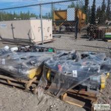 2 PALLETS. ARCTIC HEAT GENERATOR PARTS, KUBOTA DIESEL ENGINES, 3 CYLINDER
