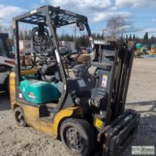INDOOR FORKLIFT, KOMATSU MODEL F025ST-14Y, 4650LB CAPACITY, WITH AVERY WEIGHT-TRONIX SCALE SYSTEM. U
