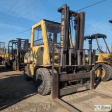FORKLIFT, 1988 HYSTER 8XL, 4-CYL PERKINS DIESEL, APPROX 59IN FORKS