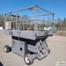 SCISSOR LIFT, SNORKEL 25-62, 24V ELECTRIC, 1100LB CAPACITY, 25FT LIFT HEIGHT, WITH PLATFORM EXTENSIO