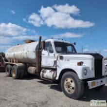 WATER TRUCK, 1970 INTERNATIONAL TRANSTAR 400 MODEL 559444, CUMMINS NTC335 DIESEL, MANUAL TRANSMISSIO