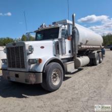 FUEL TRUCK, 2006 PETERBILT 379, CUMMINS ISX, EATON FULLER TRANSMISSION, TANDEM REAR AXLES, 50000LB G