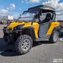 UTV, 2012 CAN-AM COMMANDER XT, 1000CC ROTAX ENGINE, 4X4, OROPS, WITH WINDSHIELD, ROOF, HALF DOORS, F