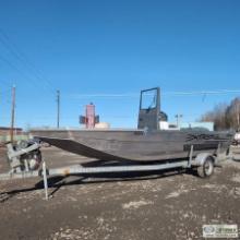 BOAT, JETCRAFT EXTREME SHALLOW 2175XAS, 21FT ALUMINUM HULL, 7FT 10IN BEAM, INBOARD MERCURY OPTIMAX 2