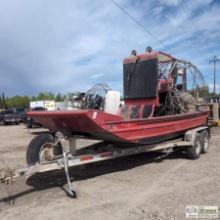 AIRBOAT, 2009 AMERICAN AIRBOAT AIR RANGER, LEVITATOR 8100 HO GAS ENGINE, CENTURY DRIVE UNIT, WHIRLWI